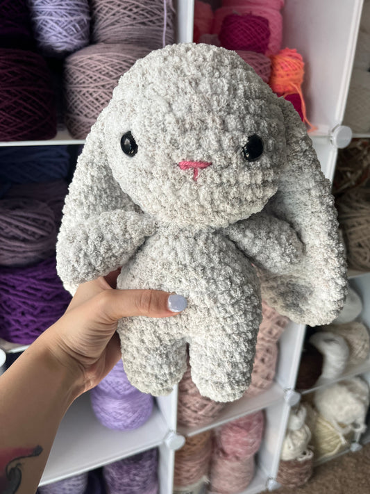 10" Adorable Handmade Crochet Bunny with Long Ears | Perfect Easter Gift for Kids & Baby Showers | Soft Plush Toy | Cute Nursery Decor