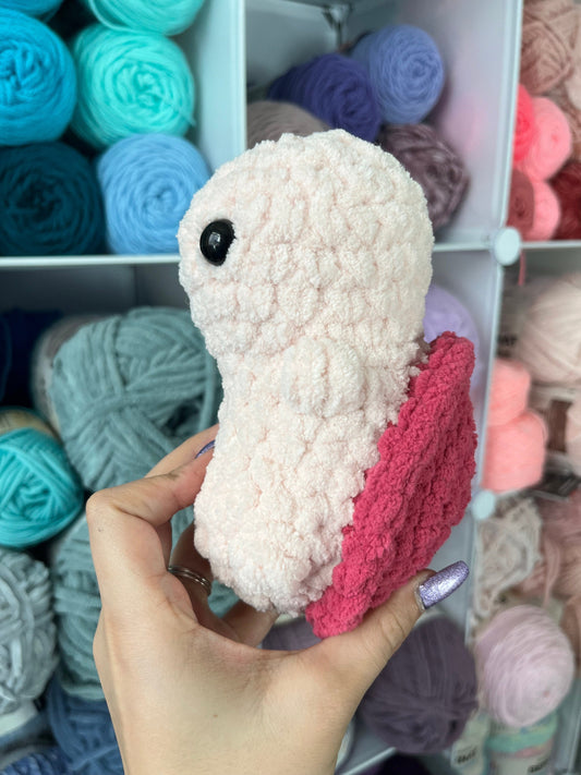 6.5" CLEARANCE Pink Crochet Turtle in Shell - Handmade Soft Plush Toy - Cute Gift for Kids & Ocean Lovers - Perfect Nursery Decor